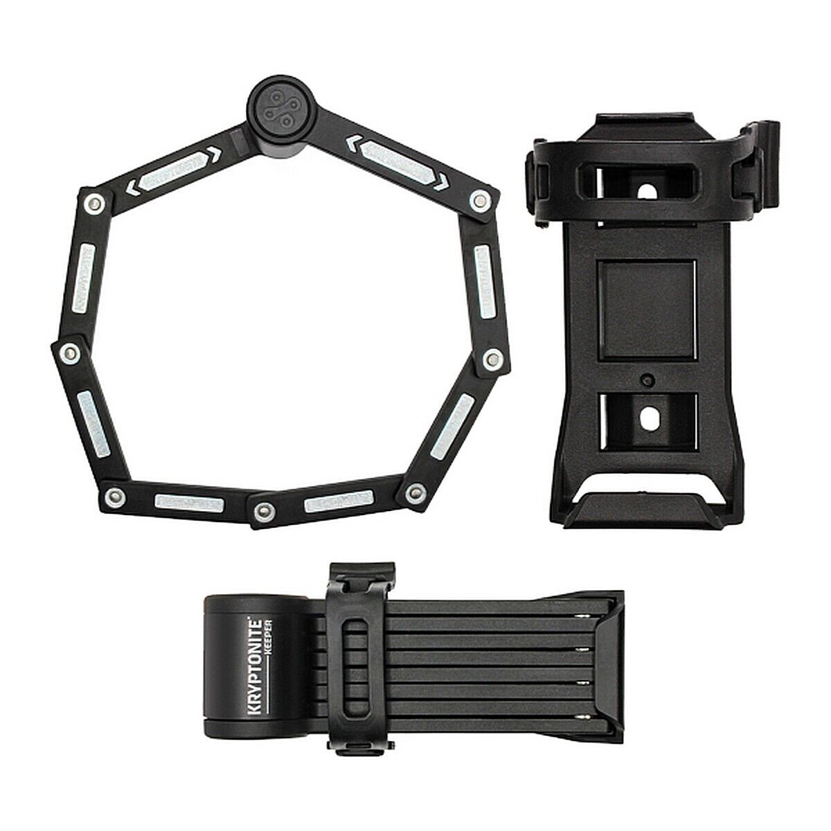 Lucchetto pieghevole mini keeper - nero Kryptonite Bici