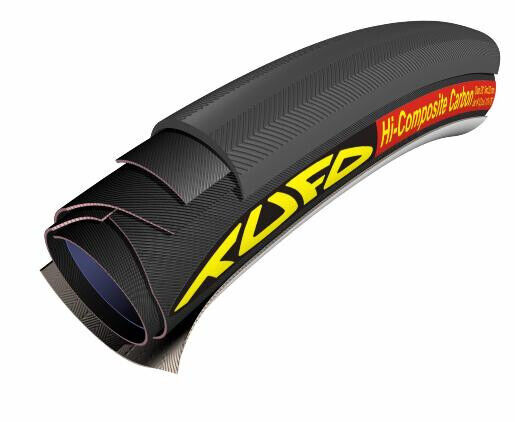 tubolare  hi-composite carbon 28 25mm copertoncino nero TUFO copertura corsa