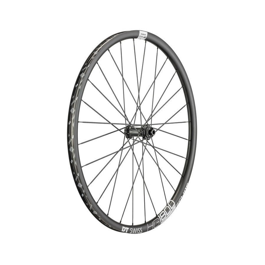 ruota anteriore e-bike hg 1800 spline 28 24mm 12x110mm boost freno a disco DT Sw