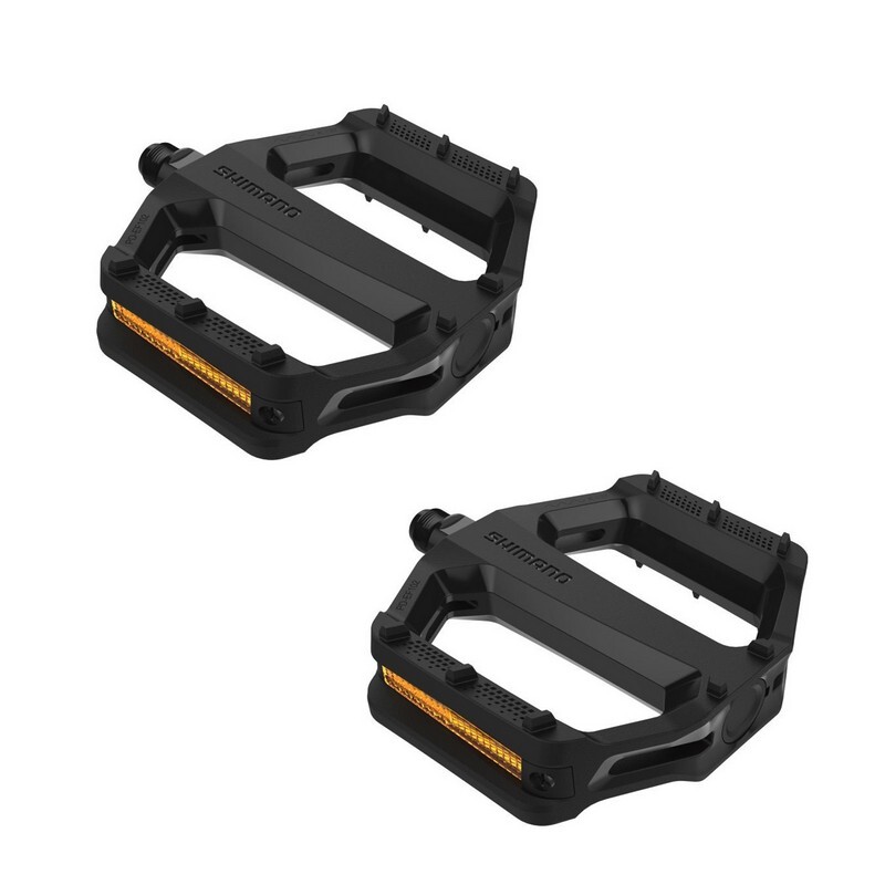 coppia pedali flat ef102 nero SH-EPDEF102RL SHIMANO flat bici pedali SHIMANO