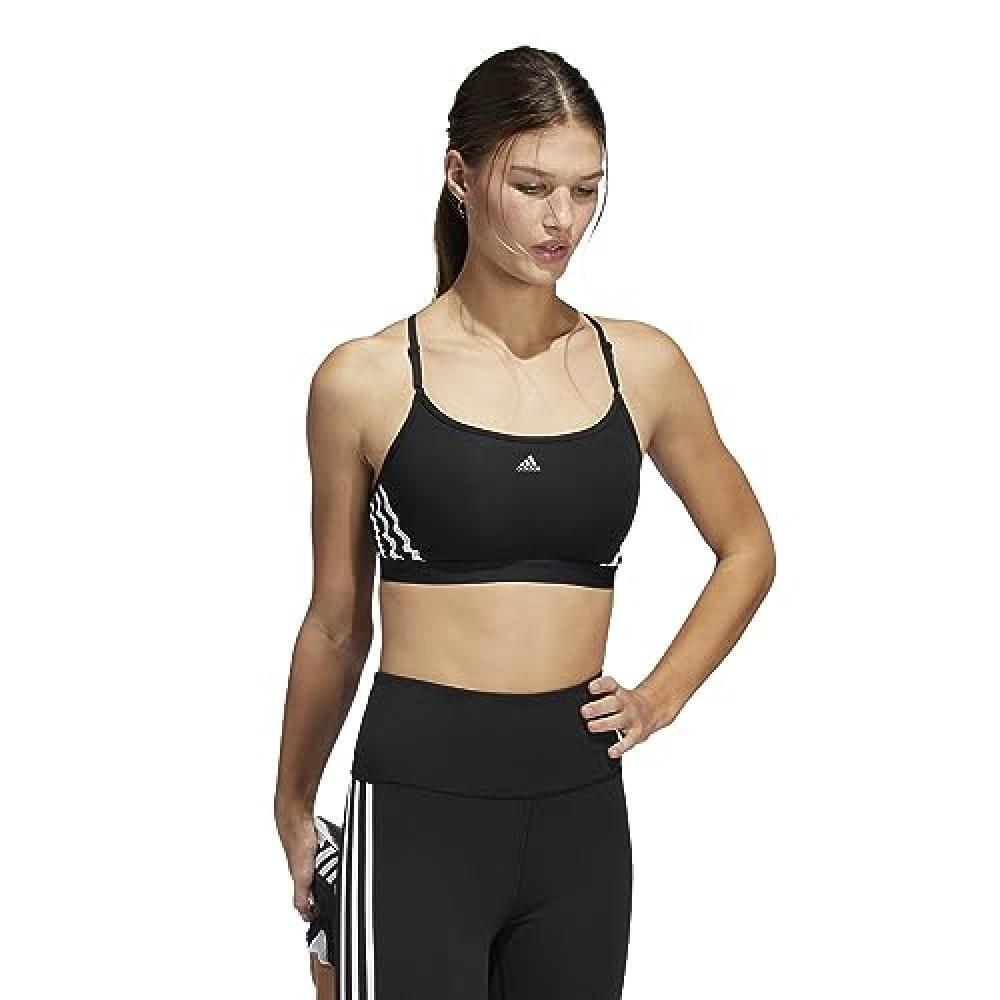 (TG. XXS) adidas Aeroreact Training 3-Stripes Light Support Workout Bra, Reggise