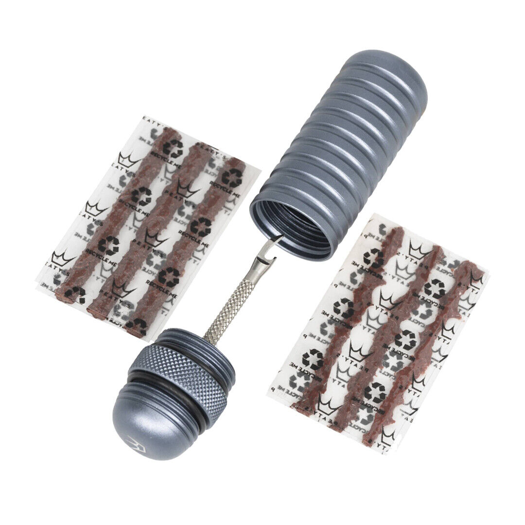 kit riparazione tubeless puncture plugger kit holeshot grigio Peatys kit foratur