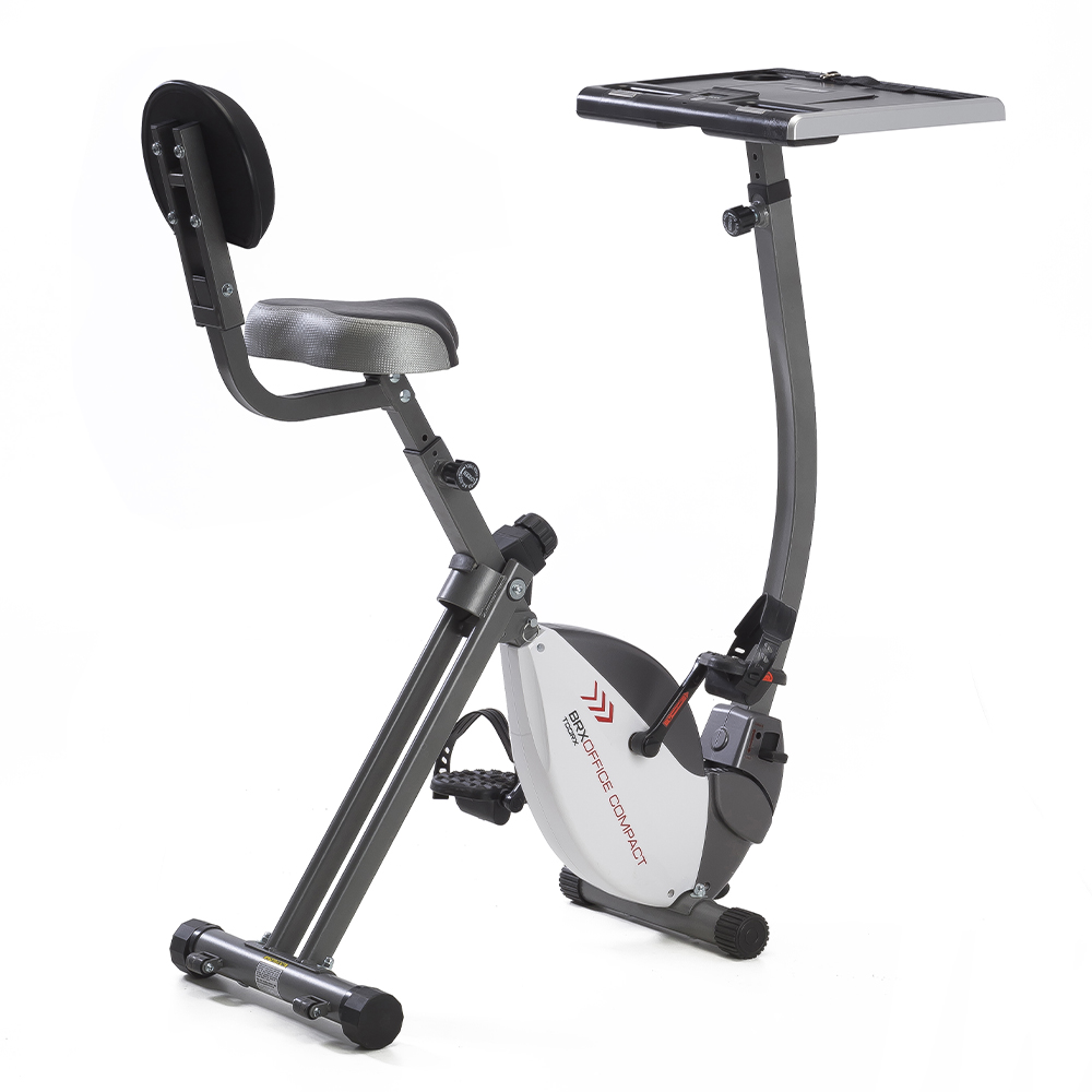 Cyclette Brx-office Compact Salvaspazio E Scrivania Regolabile Grigio Toorx