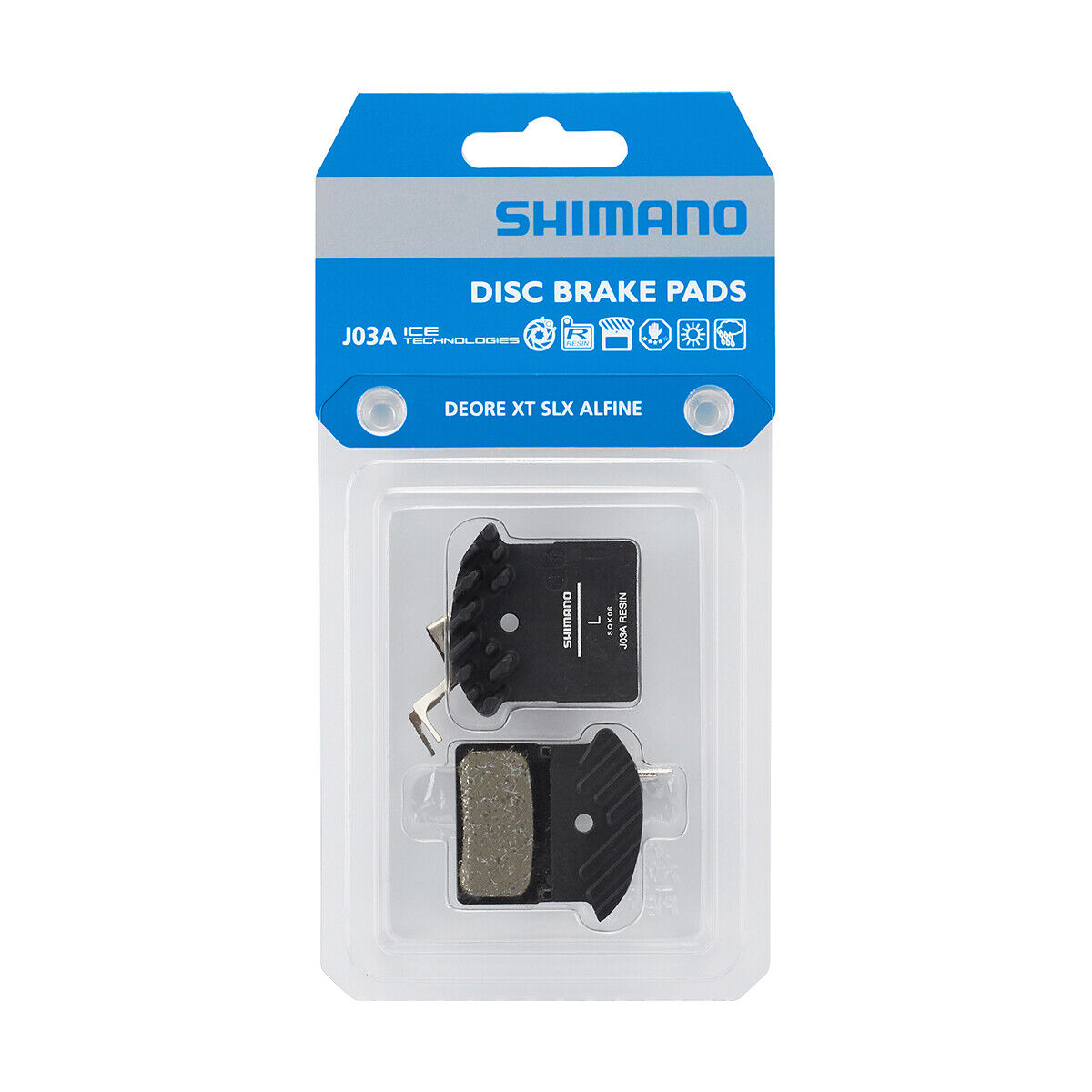 Pastiglie Freni Disco SHIMANO Resina J03A DEORE XT SLX AFLINE