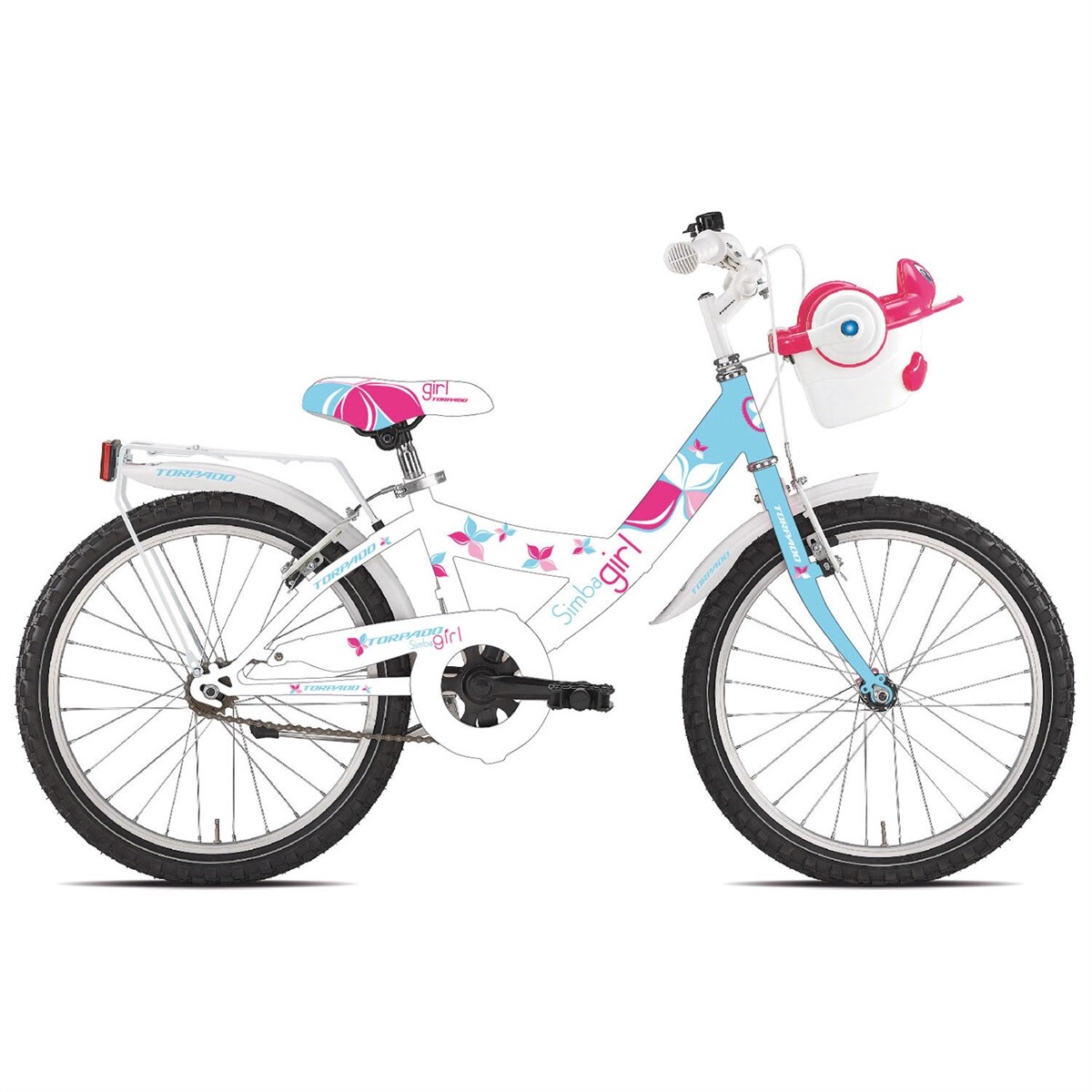 bicicletta bambina 6-8 anni t631 simba 20 1v bianco/azzurro Torpado bici