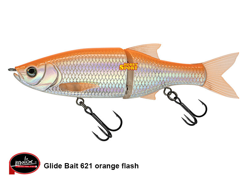 MOLIX GLIDE BAIT 130 FLOAT COL 621 ORANGE FLASH SPINNING LUCCIO GR 28  1oz 13 cm