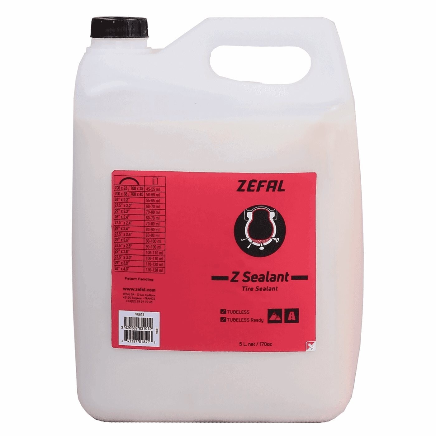 Sigillante tubeless z sealant 5000ml Zefal Bici