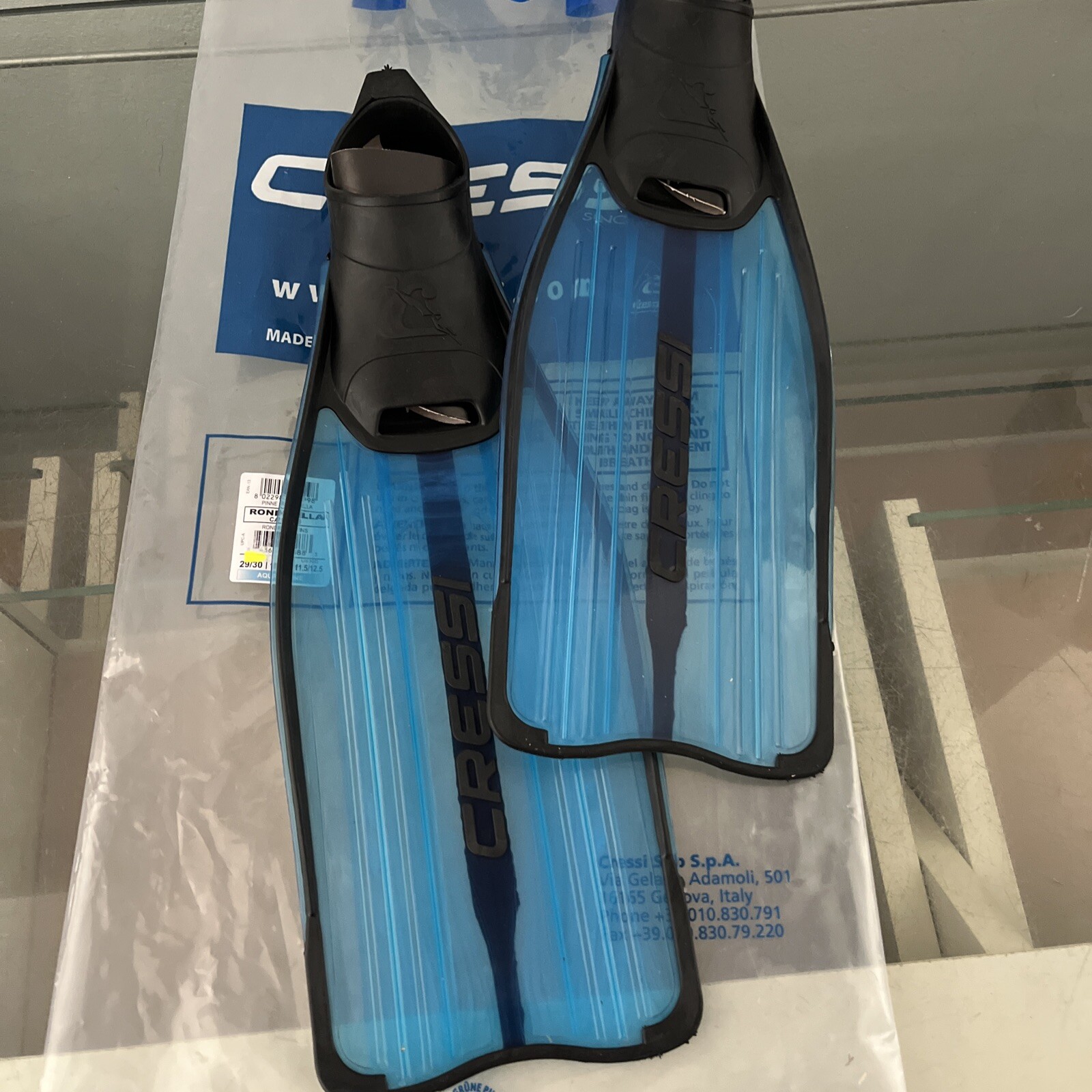 Pinne cressi rondinella 29/30 sub acqua nuoto mare piscina bambini