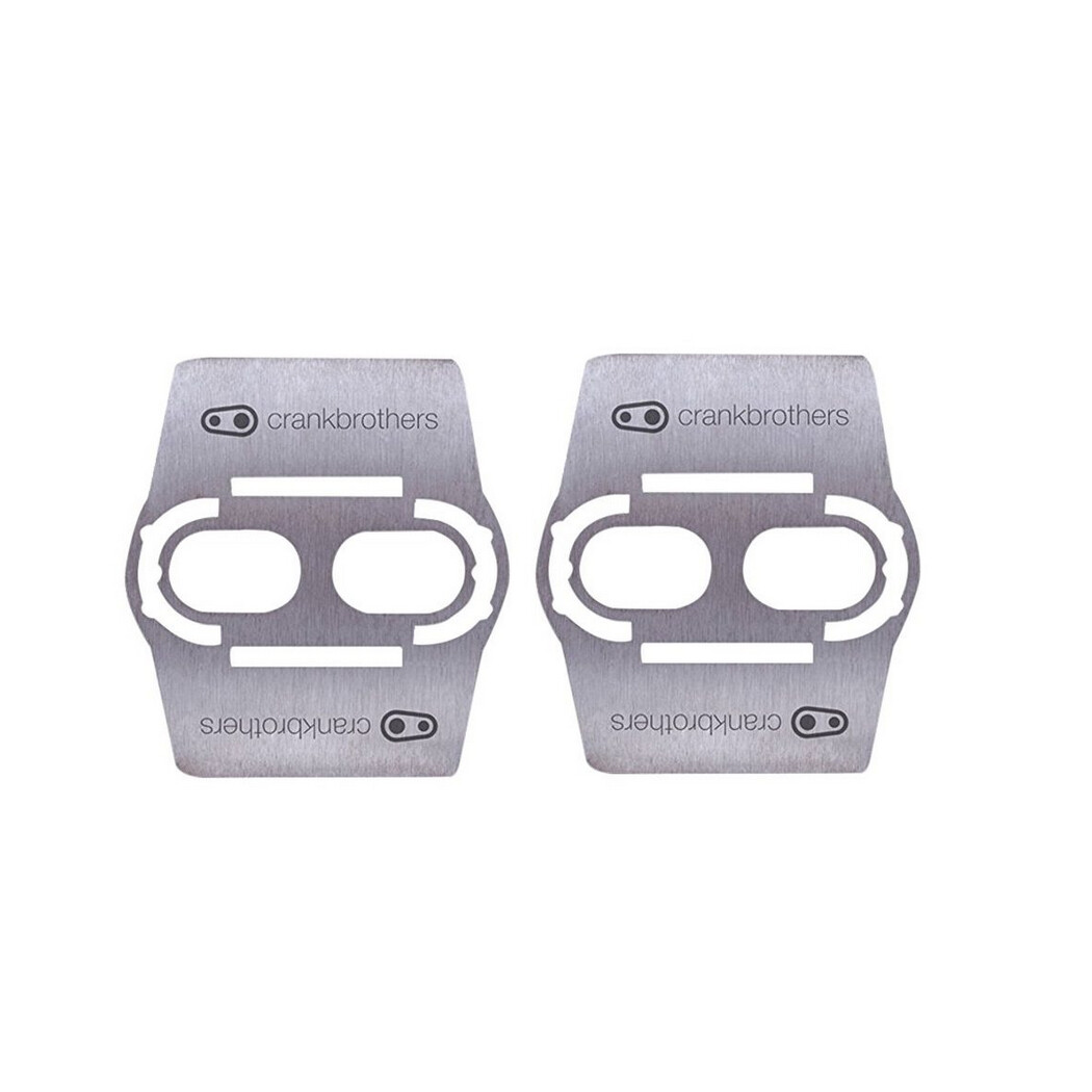 coppia piastrine tacchette shoe shield in acciaio CB10000 Crank Brothers pedali
