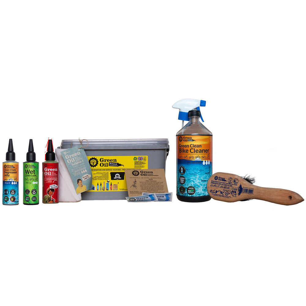 GREEN OIL Eco Rider Deluxe Set Completo Strada MTB Croce Urban Ciclista
