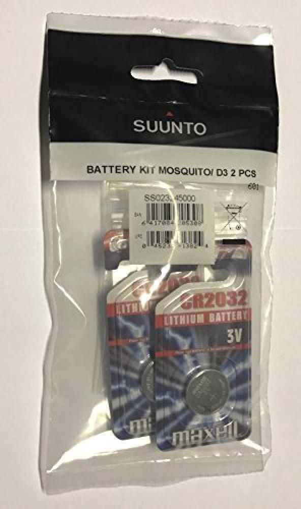 SUUNTO Set di 2 batterie per computer subacquei Mosquito e D3 - NUOVO