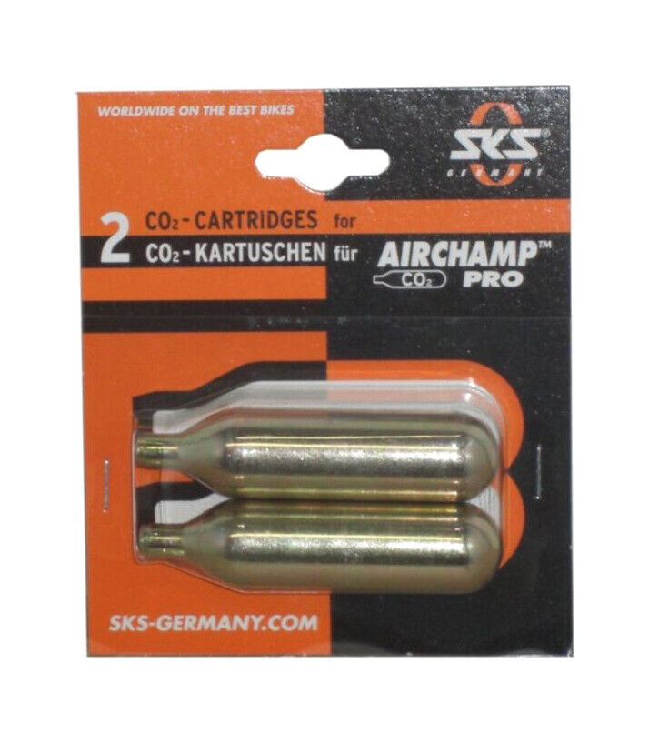 SKS Blister 2 cartucce senza filo d''aria CO2 16G AIR CHAMP