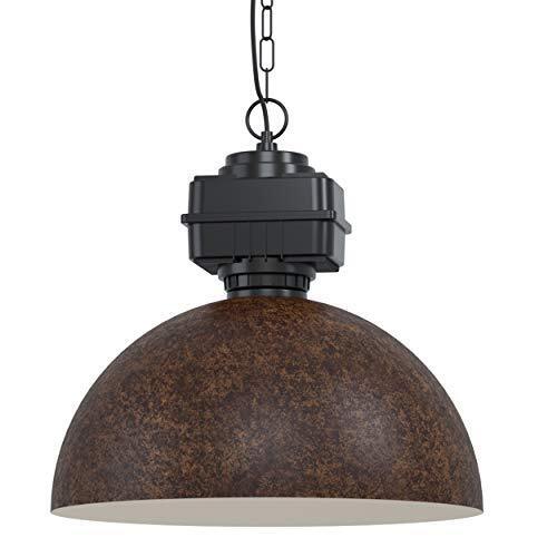 Eglo Rockingham Lampadario a Sospensione, Nero, Marrone