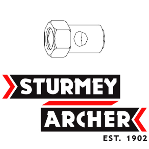 Sturmey Archer HMN129 - Dado per ASSE Archer, Colore: Argento