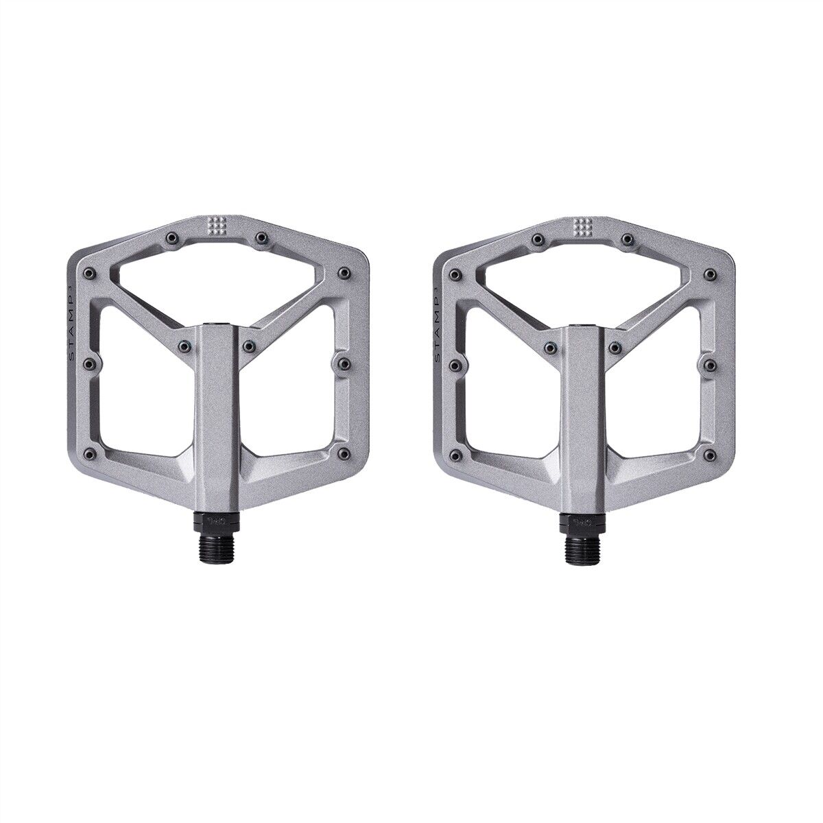 coppia pedali in magnesio stamp 3 large grigio v2 Crank Brothers flat bici pedal