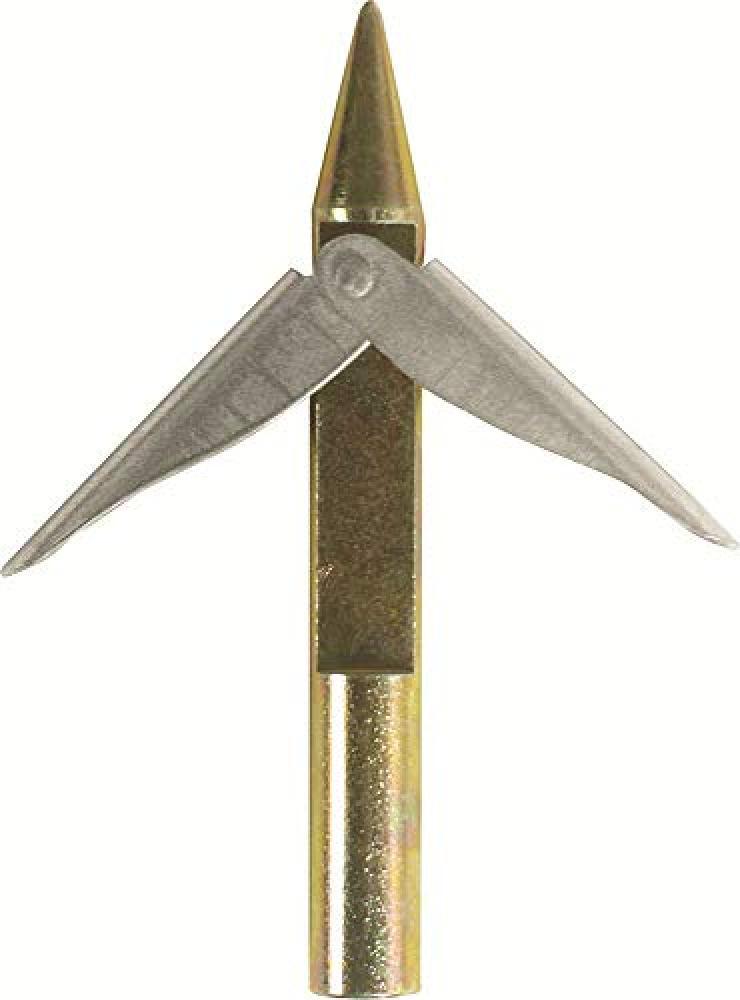 (TG. Taglia unica) Cressi Mach Spear Head Arpione Pesca Sub Alette Inox, Silver,
