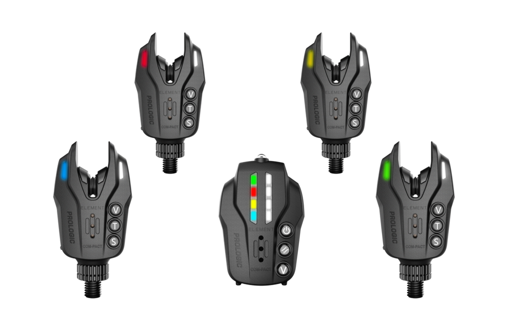 PROLOGIC ELEMENT COMPACT BITE ALARM SET 3+1 AVVISATORI ACUSTICI CARPFISHING 1450