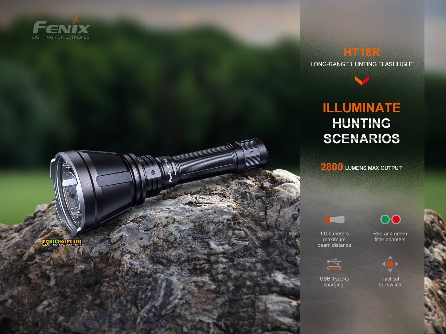 Fenix HT18R Hounting Flashlight 2800 Lumens