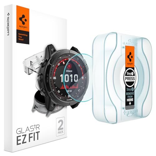 Spigen Glas.tR EZ Fit Vetro Temperato compatibile con Garmin fēnix 7X Solar 7...