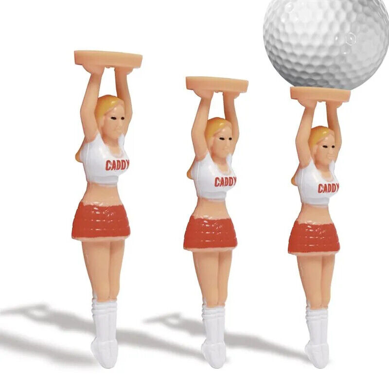 Longridge Portabastoni Tee (Confezione Di 3) - Rosa Novità Golf Tee