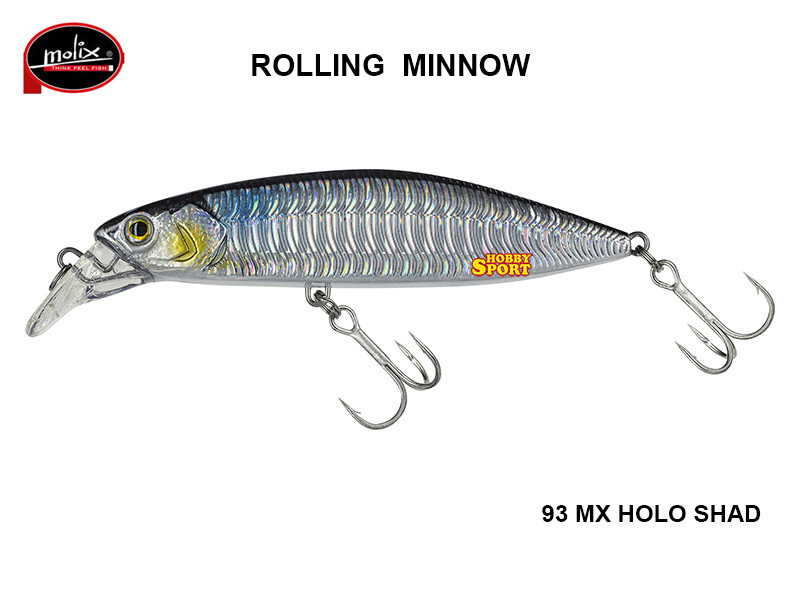 ROLLING MINNOW 60 FS MOLIX COL.  93 MX HOLO SHAD  8,5 GR FAST SINKING 6 CM