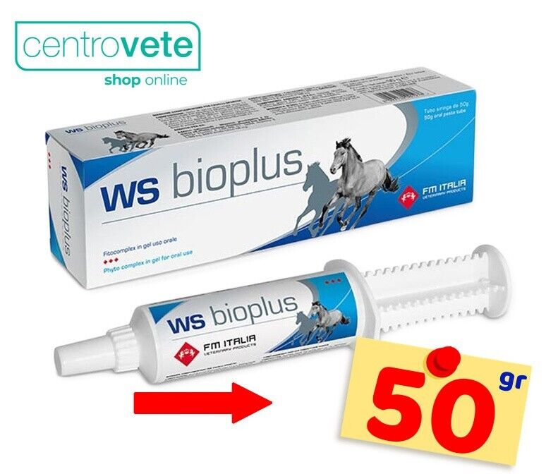 Fm  WS BIOPLUS   50 Gr ⇢  Siringa  Antiparassitaria e Vermicida per CAVALLI