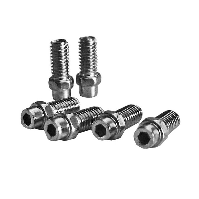 kit pin pedale freerider 8mm silver anodizzato EXUSTAR accessori pedali