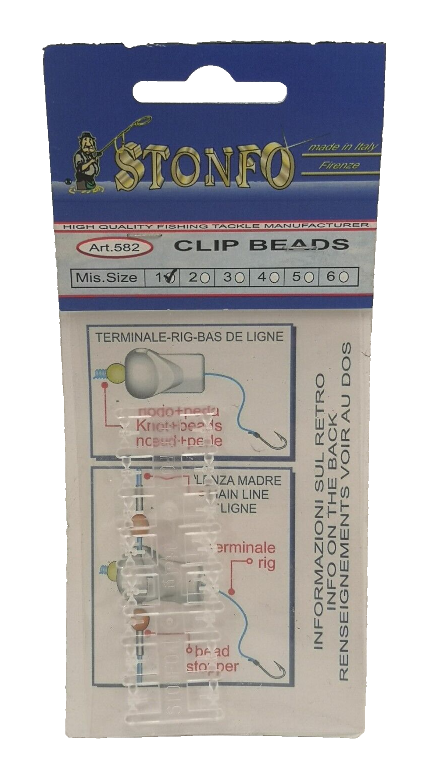 STONFO Art.582 - Clip Beads - Mis. 1 - Perline aggancio rapido - R204