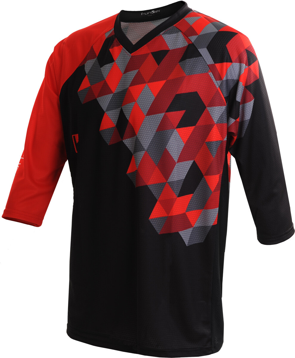 Funkier Flow, Maglia Bici Uomo XL Red / Black
