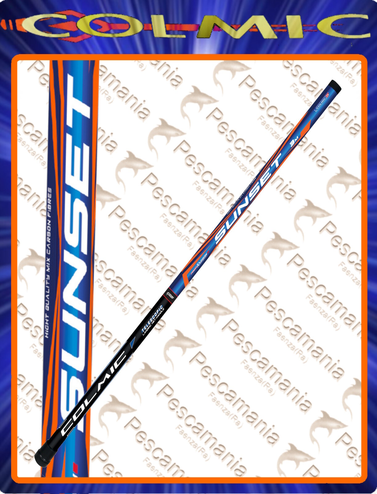 Manico guadino Mix-Carbon Colmic SUNSET mt 4.00 telescopico