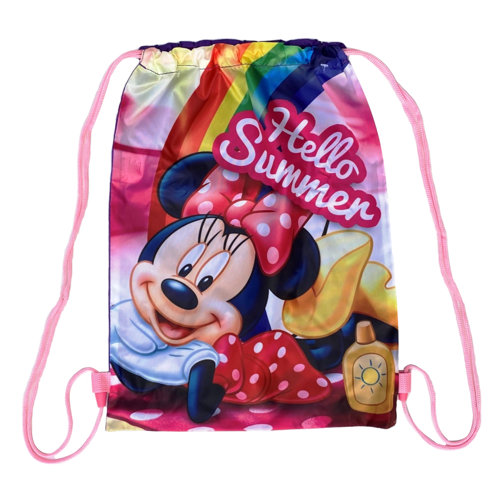 SACCA MINNIE DISNEY CON CHIUSURA A COULISSE BORSA TEMPO LIBERO PALESTRA CM 40X30