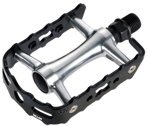 Wellgo 2DU - Pedale in lega M149, 9/16", colore: Nero