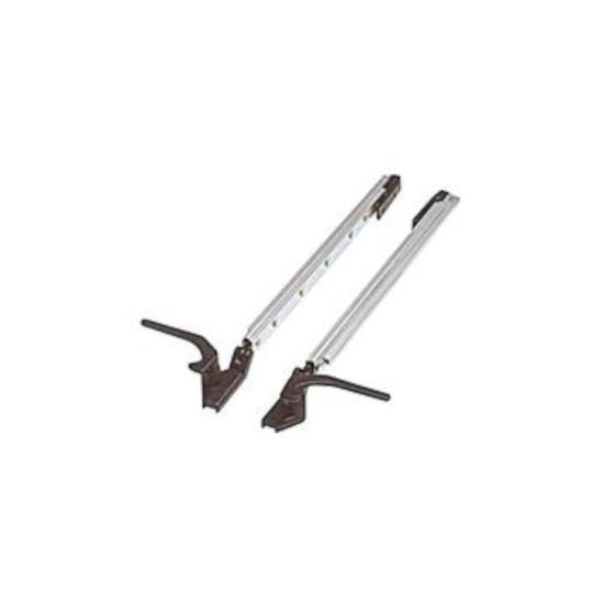 Coppia Braccetti a Scatto per Finestre Camper PolyPlastic 400-450mm Slitta