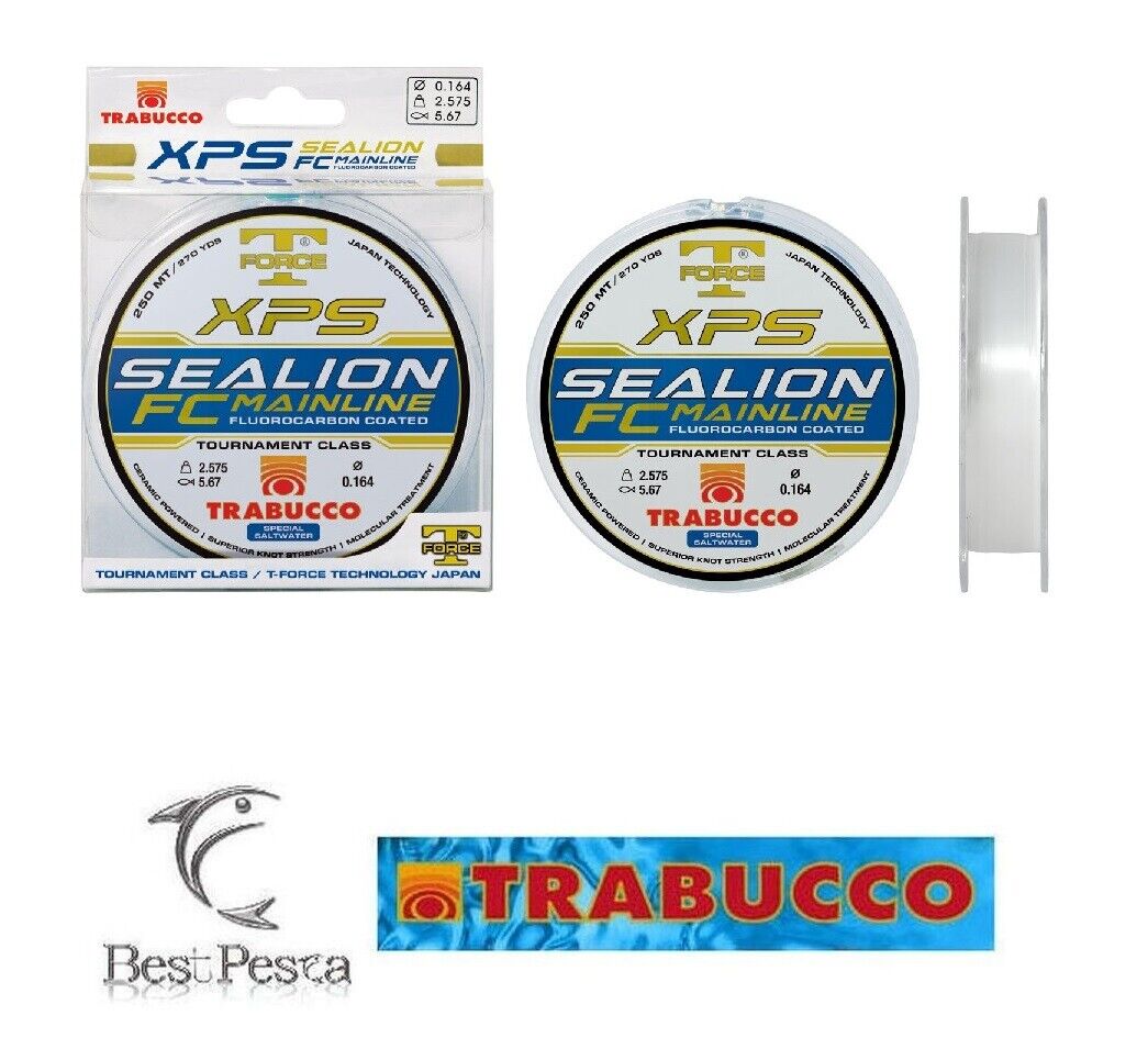 Filo da pesca - TRABUCCO XPS SEALION FC MAINLINE 250mt - Ø 0,16