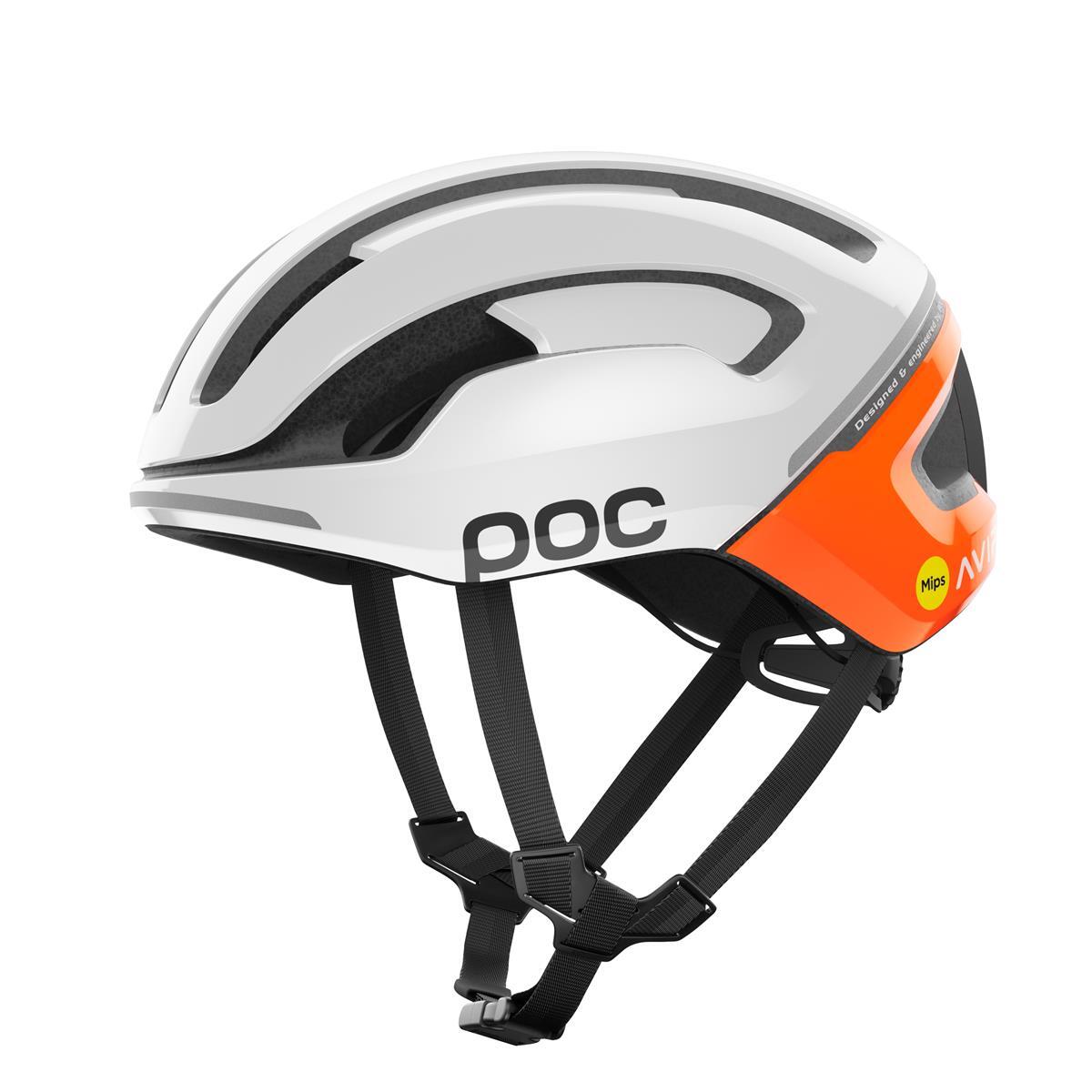 casco omne air mips fluorescent orange avip POC bicicletta