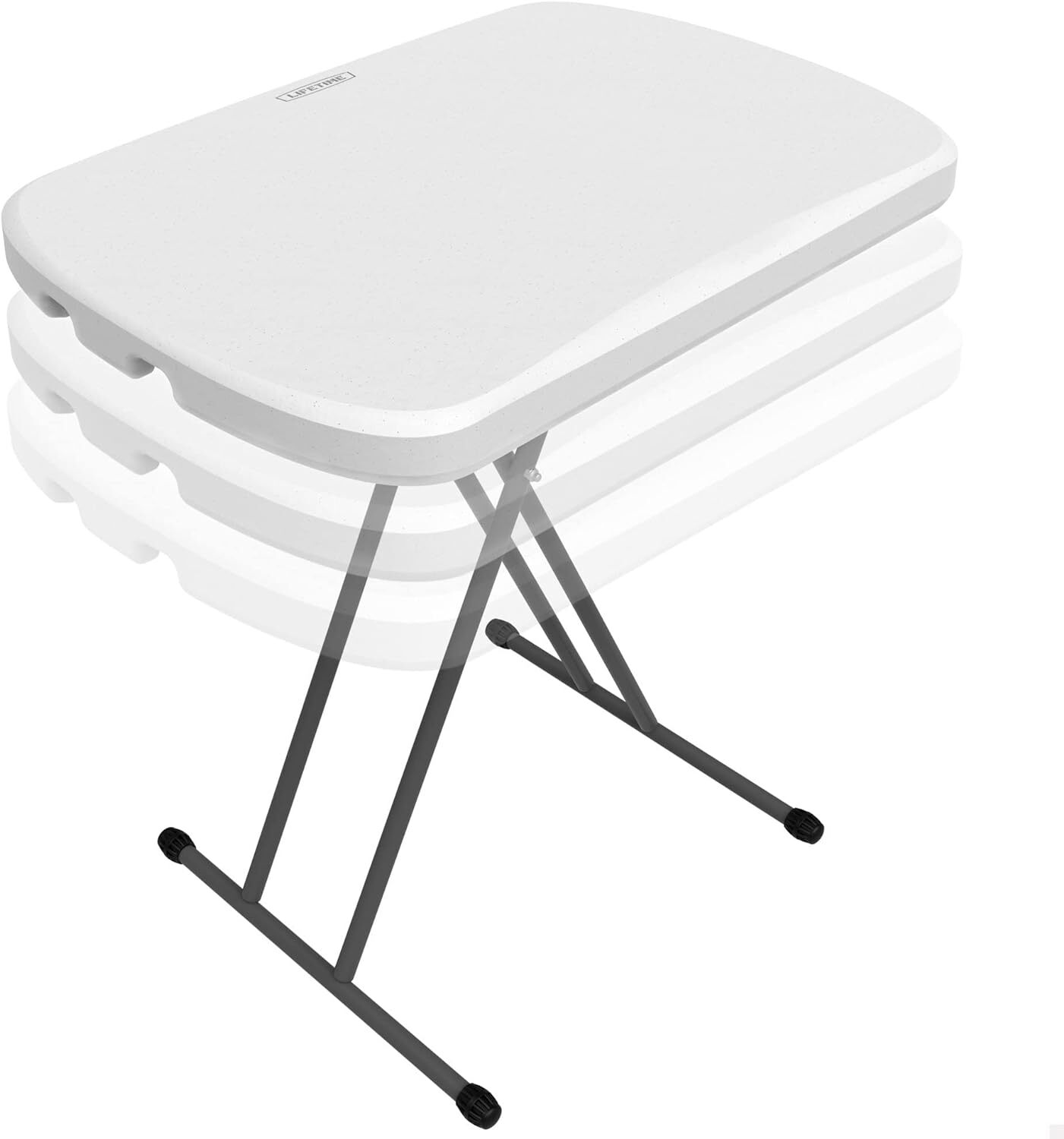 Lifetime, tavolino pieghevole 80251 0,66 m personale, bianco