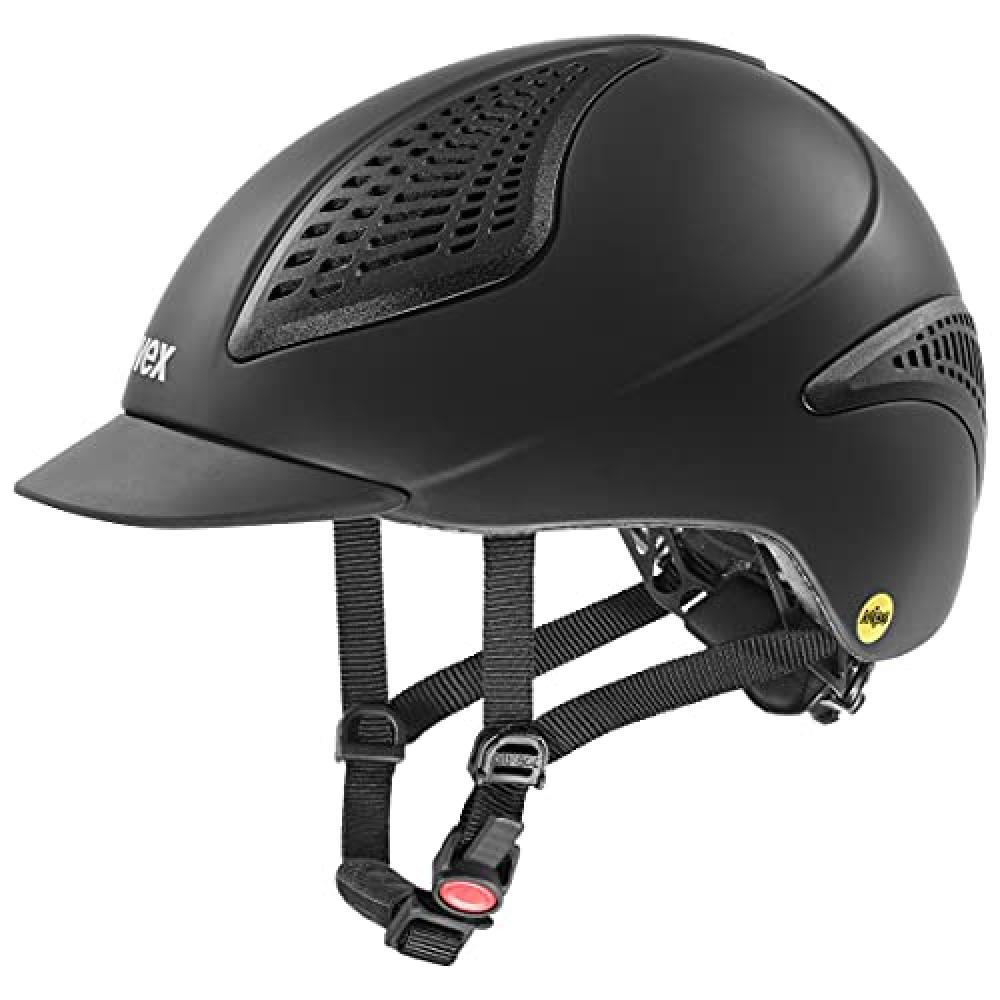 (TG. 59-61 cm) uvex exxential II Mips, casco da equitazione leggero unisex, sist