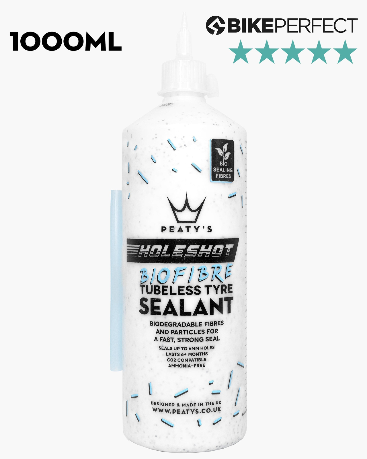 Sigillante tubeless Peaty's Holeshot BioFibre - 1L