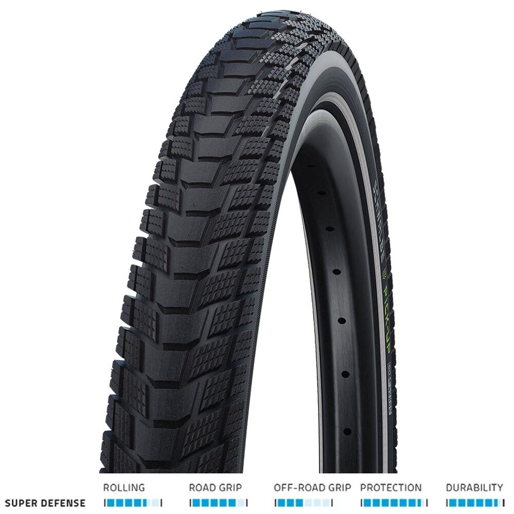 Schwalbe Reifen Pick-Up HS609 24x2.60"65-507 sw-Ref.TSkin SD Perf.AdxE, 11159367