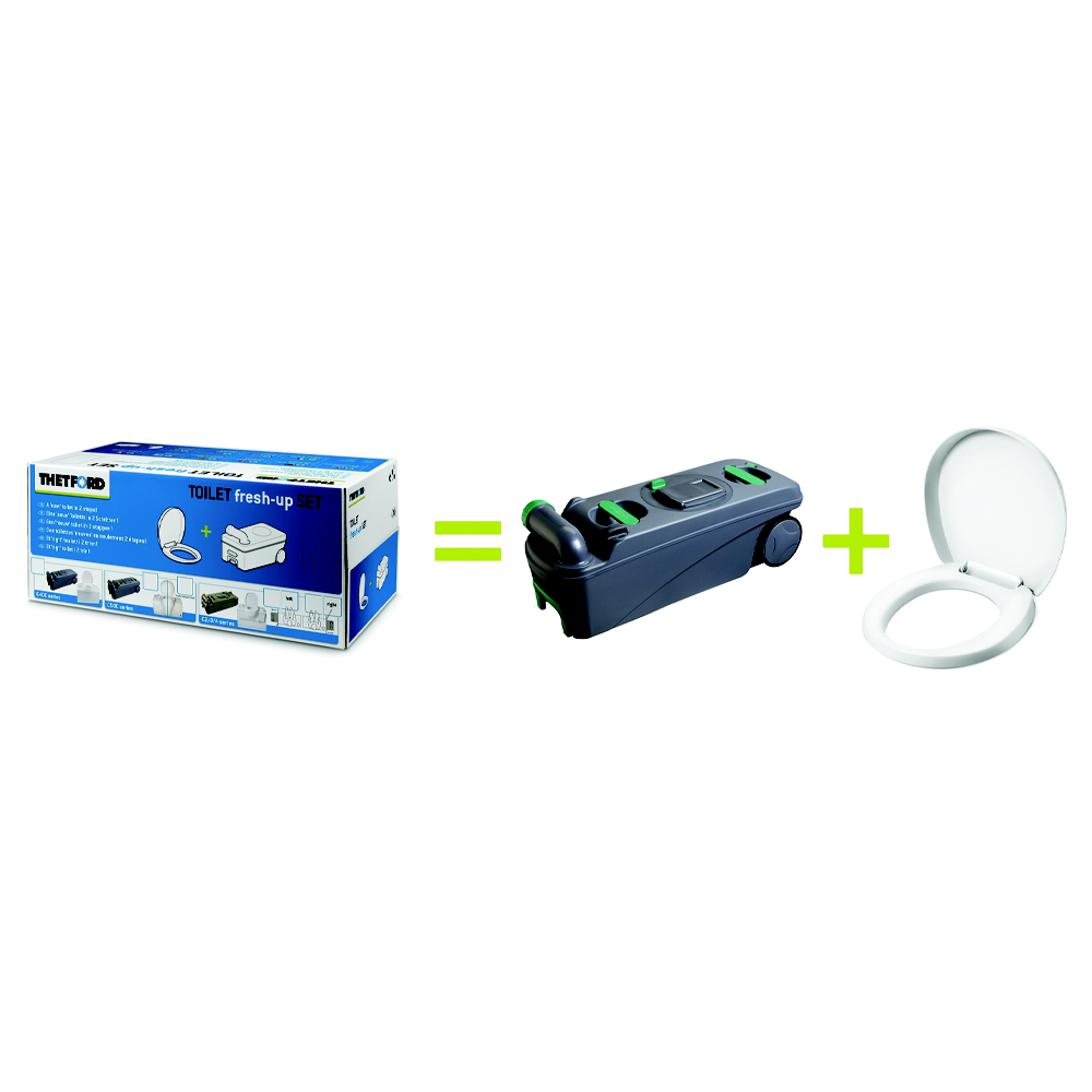 Kit toilette wc portatile Fresh Up per toilette C500 Grigio Thetford