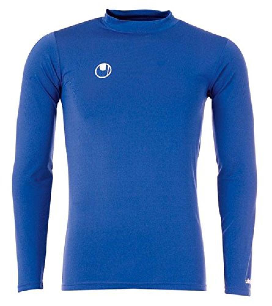 (TG. XXS) uhlsport, Maglietta Maglietta LA, Blu (Azurblau), XXS - NUOVO