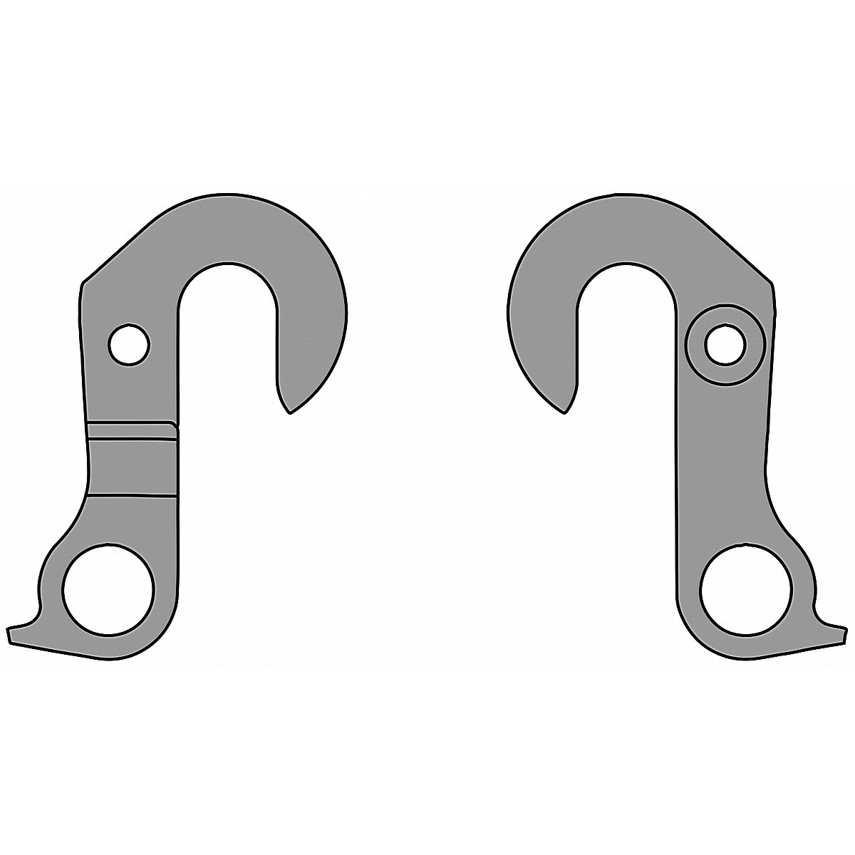 Forcellino pendina per cambio kross dp-23 in alluminio Kross accessori Bici
