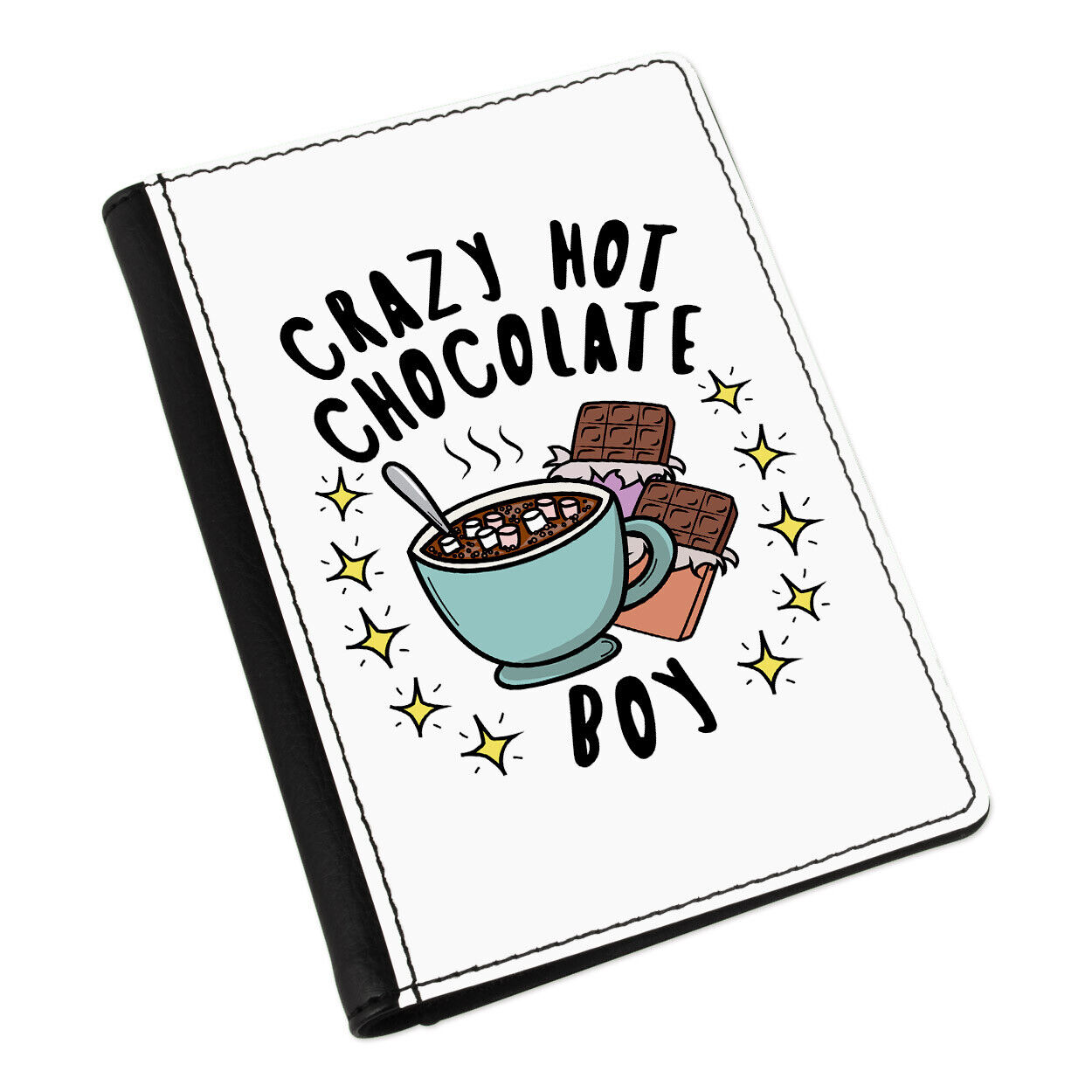 Pazzo Cioccolata Calda Ragazzo Stars Custodia Passaporto Cover Figlio Best Funny