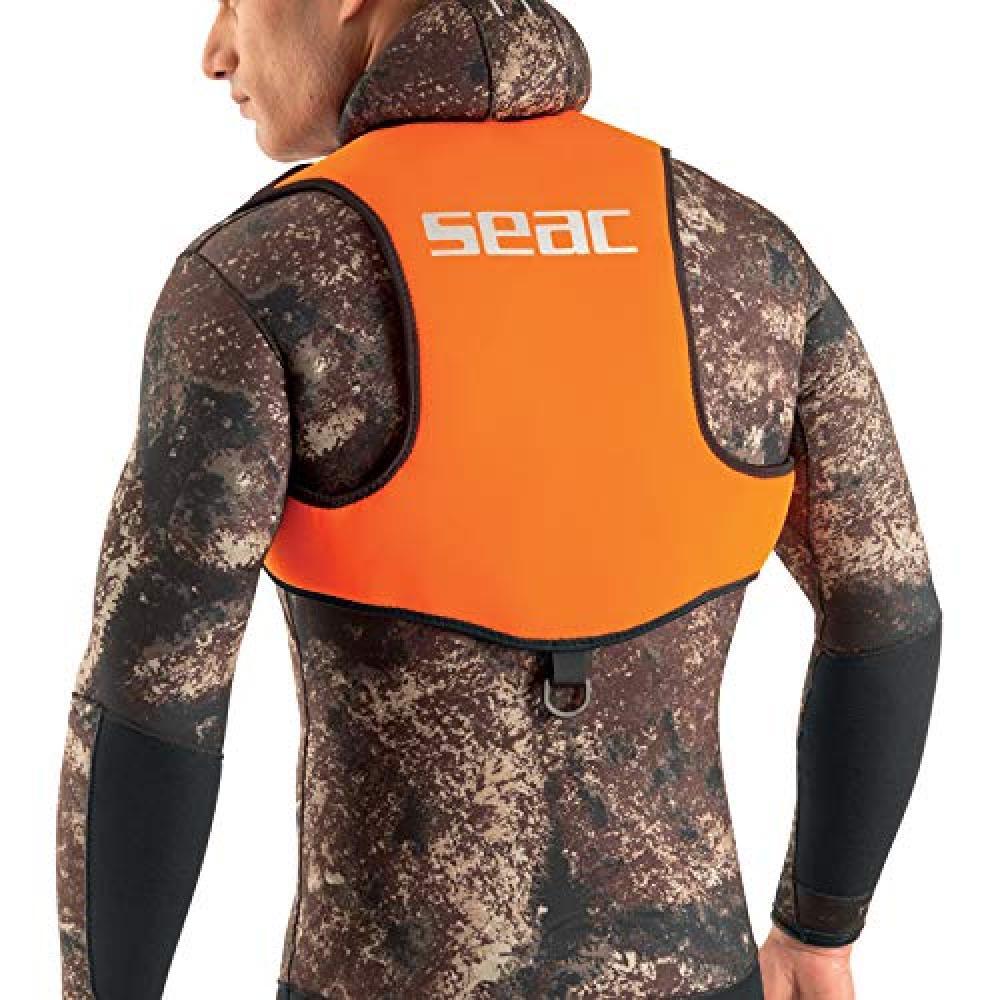 (TG. Standard) SEAC Weight Vest, Gilet Schienalino Porta Piombi per Pesca Sub, F