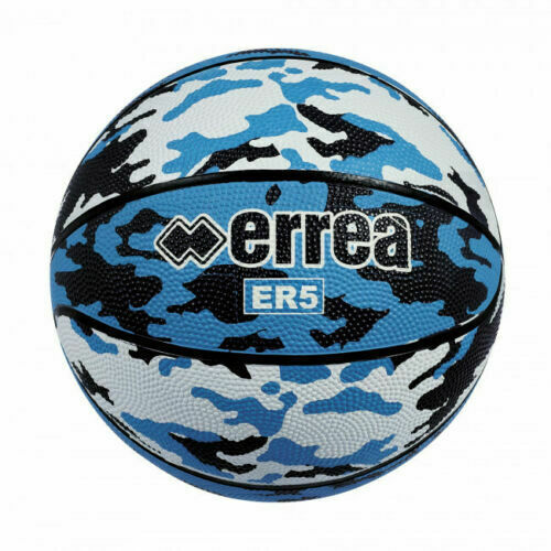 Pallone Minibasket Errea Misura 5 Basket Bambino ER5 Blu Azzurro Bianco