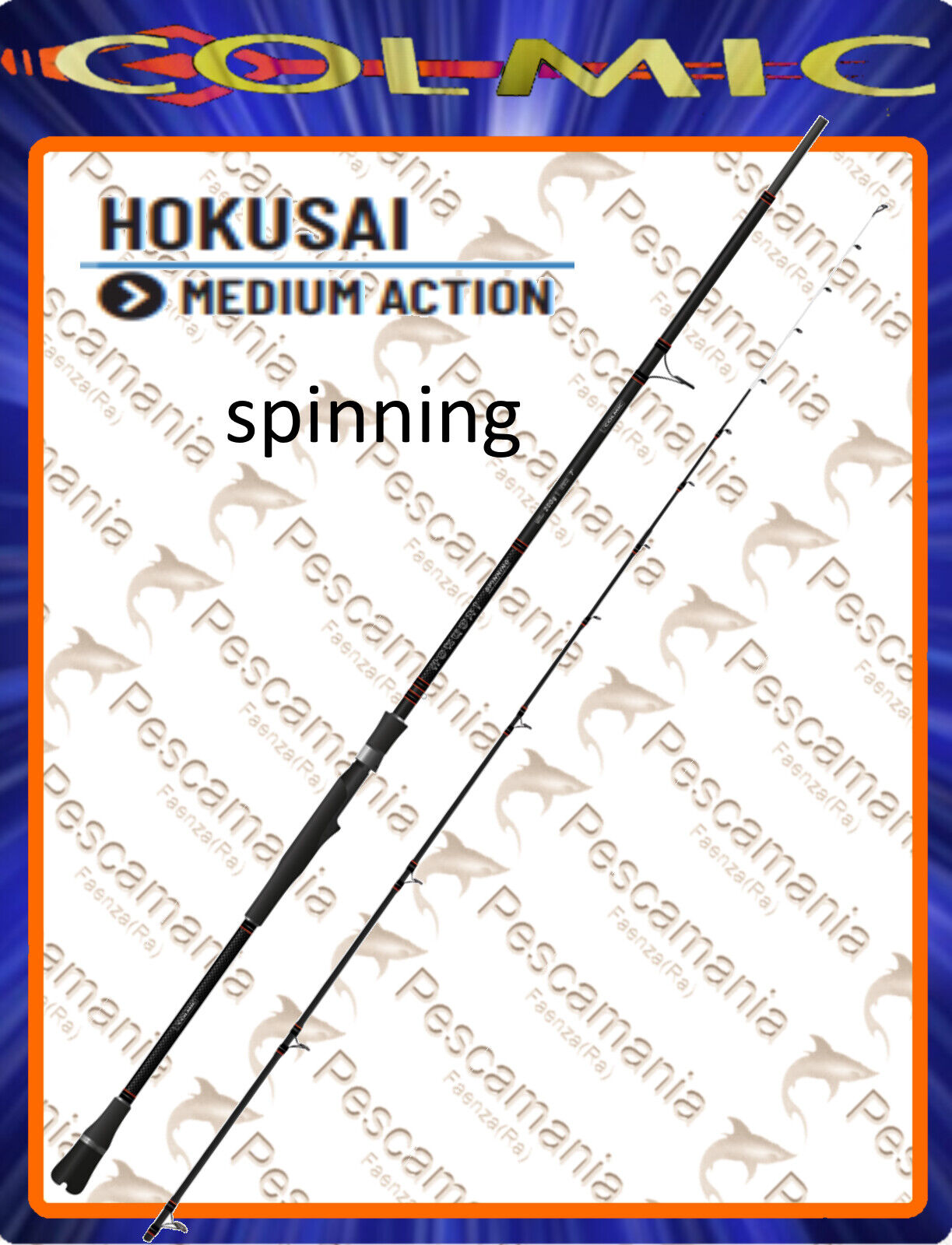 Canna colmic HOKUSAI SPINNING BARCA FT 7' gr 200 Cabura ed Egi