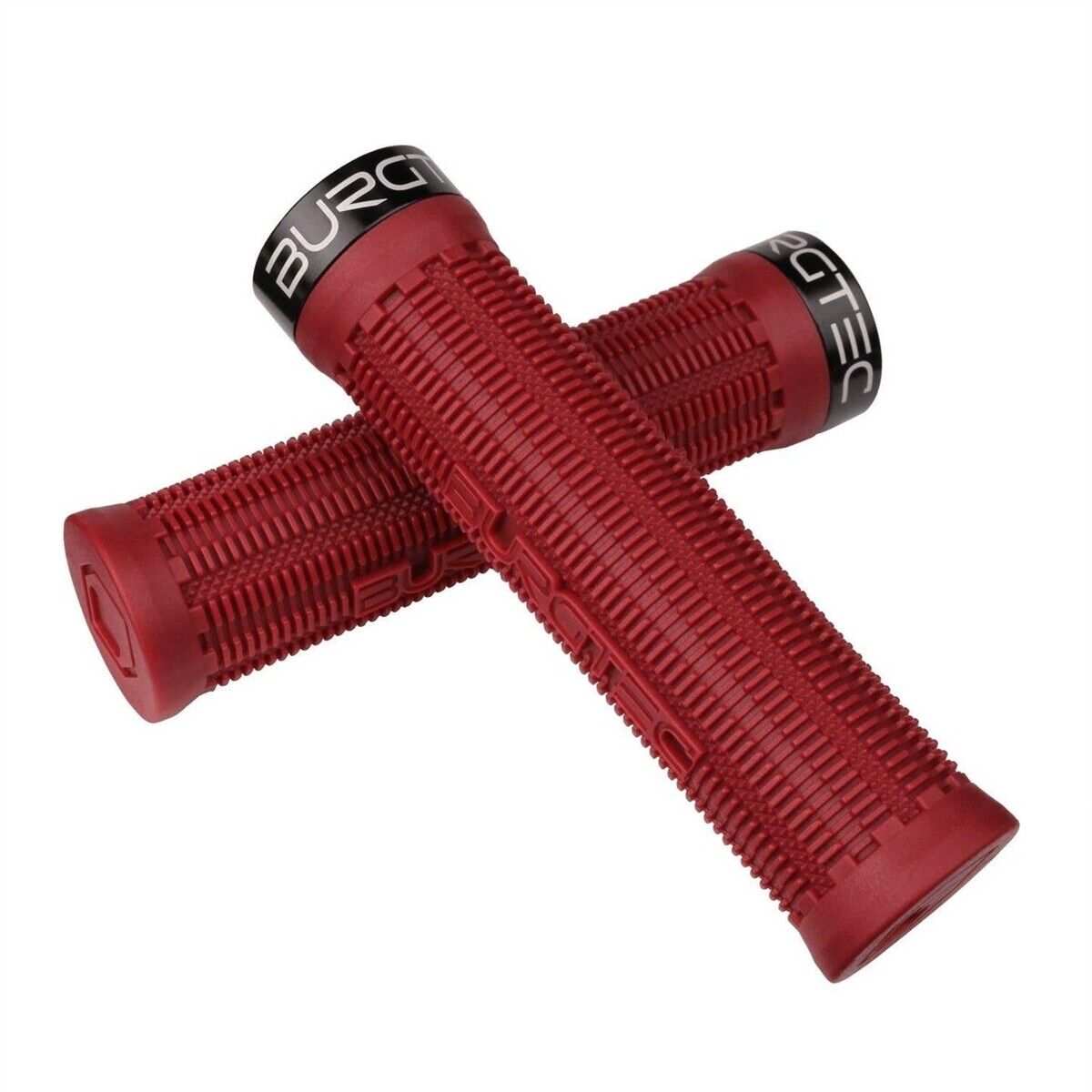 coppia manopole the bartender minnaar 31,5mm x 135mm rosso BUGRM.R Burgtec bici