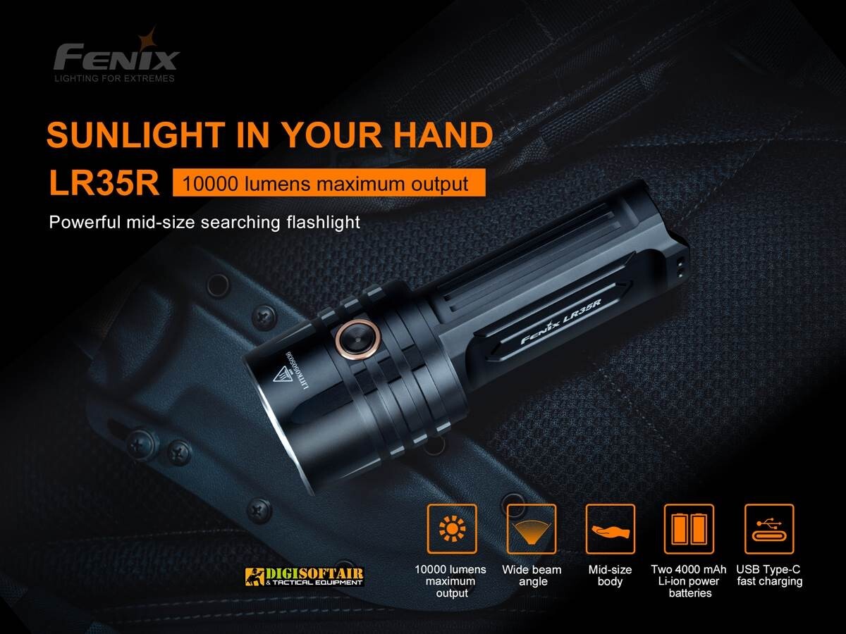 Fenix LR35 torcia da 10000 lumen compatta