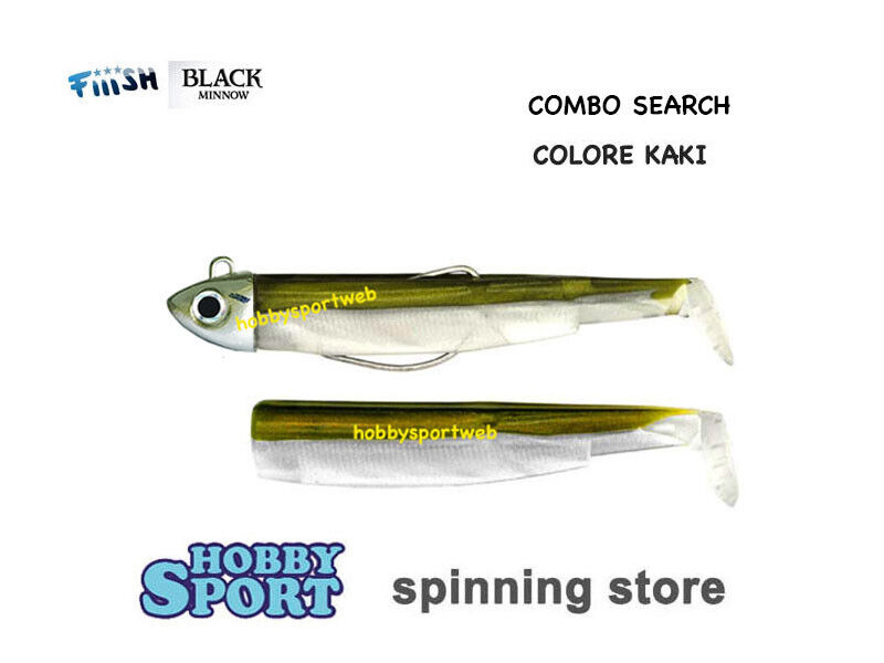 BLACK MINNOW FIIISH SIZE 3 BM 1402 KAKI  18 GR COMBO SEARCH+1 CORPS SPINNING