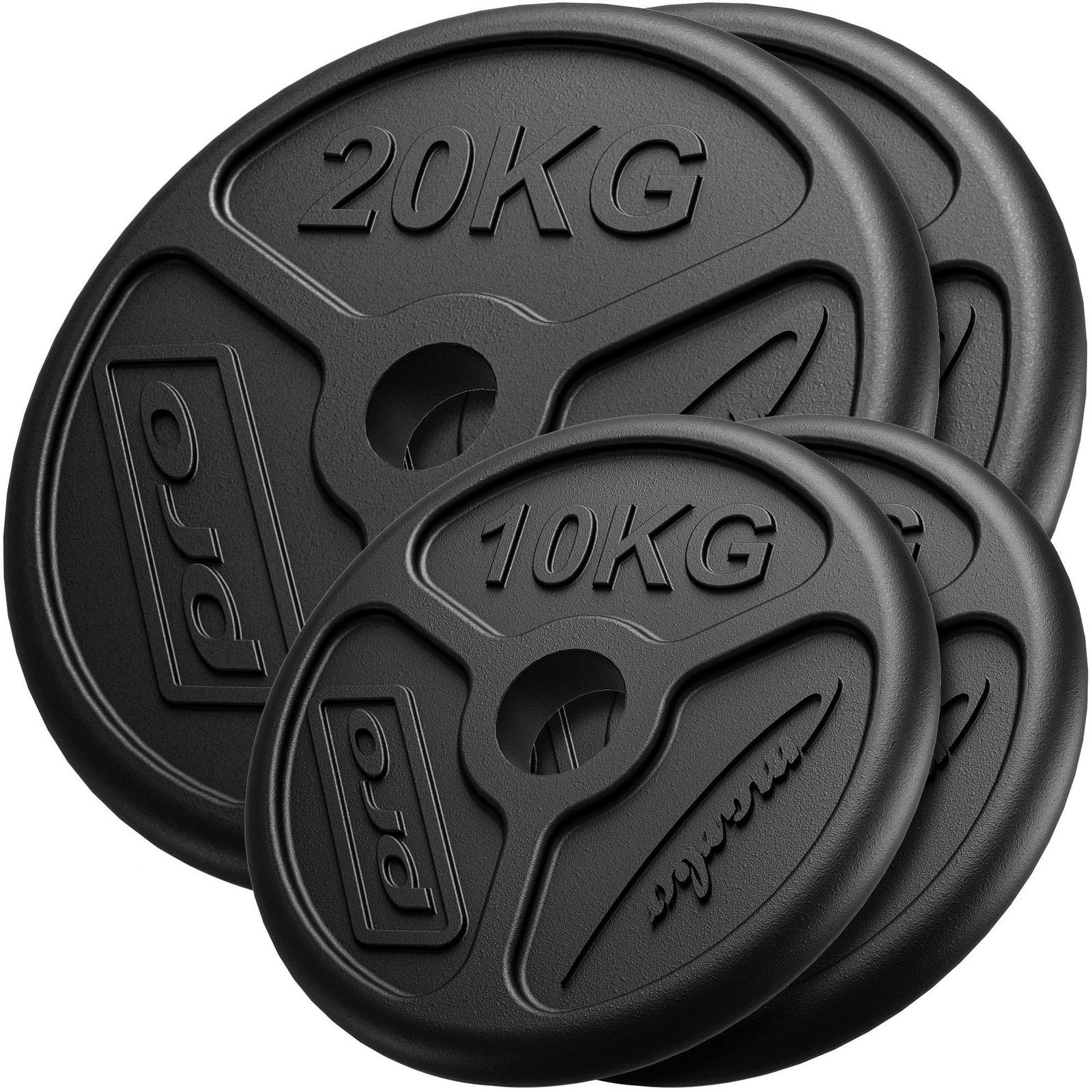 Set di dischi in ghisa Marbo Sport Olympia 60 kg / 2 x 20kg + 2 x 10kg